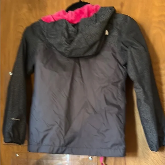 The North Face Girls Pink and Gray Jacket - Picture 5 of 6